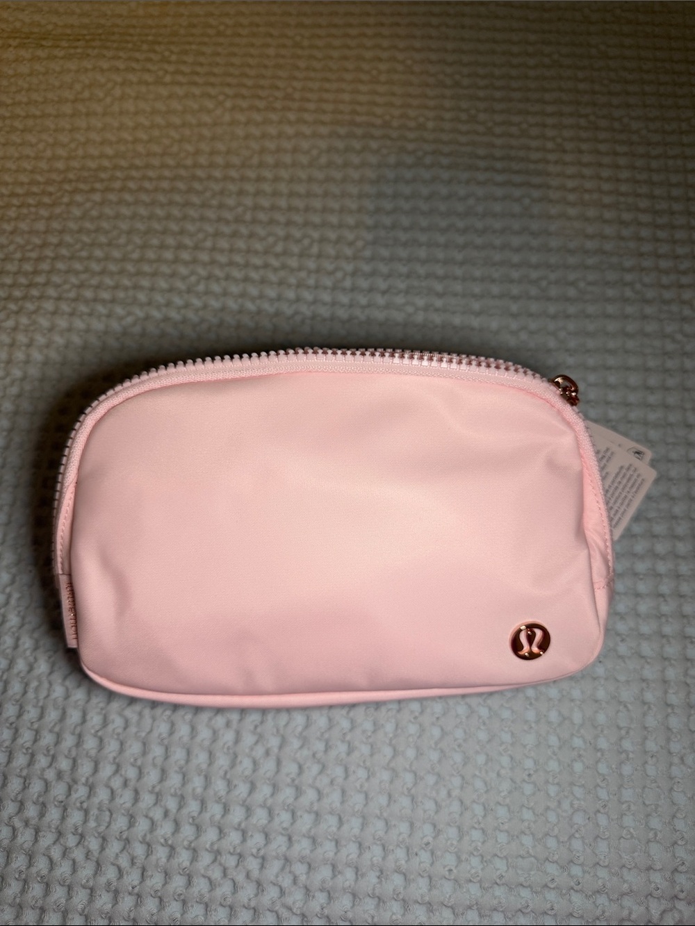 lululemon athletica Light Pink Cross Body bag with Rose-Gold Logo